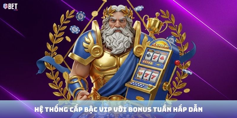 Hệ thống cấp bậc VIP với bonus tuần hấp dẫn